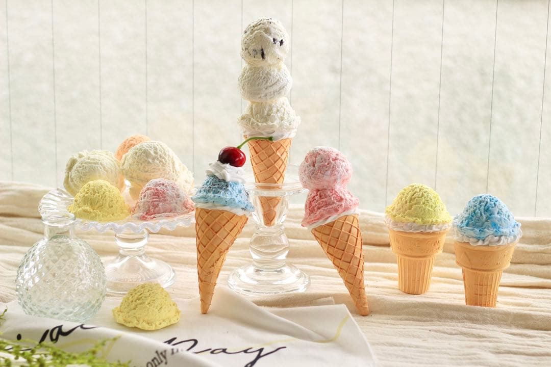 参考画像 クレイアイス フェイクスイーツ アイスクリーム
