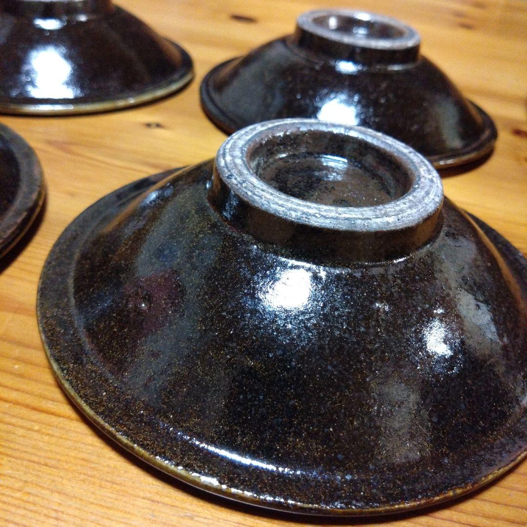 専用です　やちむん　菅原謙　ワンブー　小鉢　4枚セット　15.5cm 5寸強