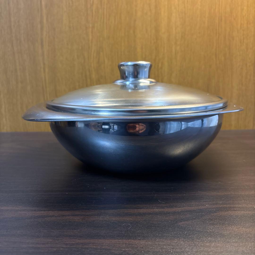 未使用　MEYER NEWPAN ガラスフタ付き　22cm ニューパン