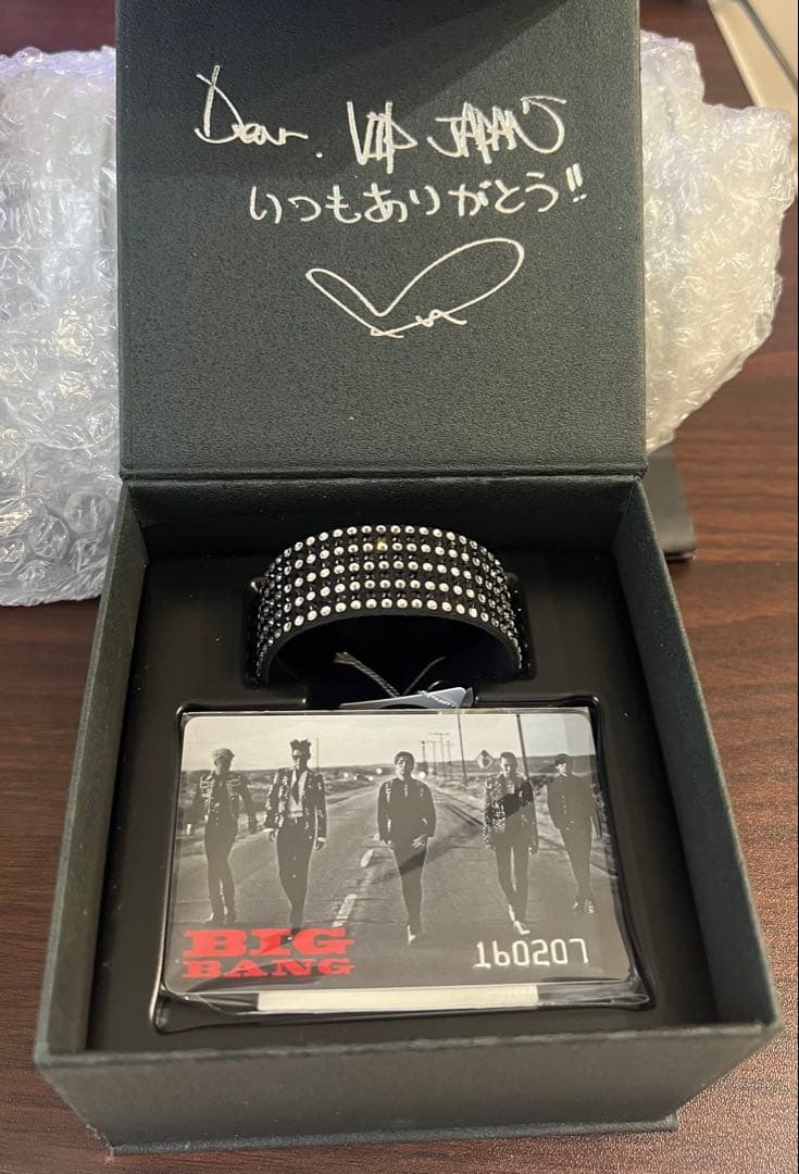 BIGBANG VIP シート限定特典 ブレスレット カード