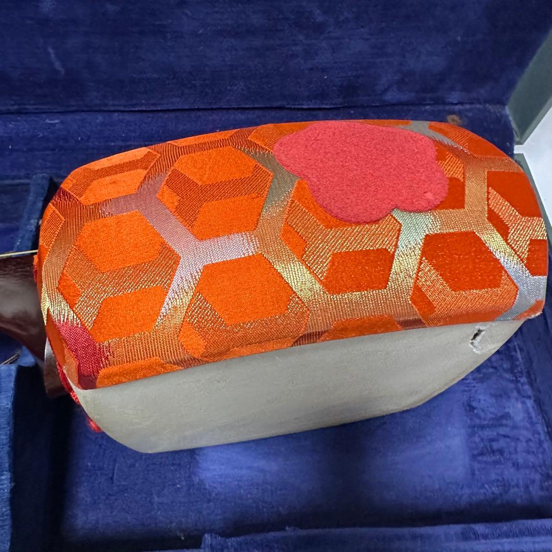 ハードケース付き　三味線　バチ2本