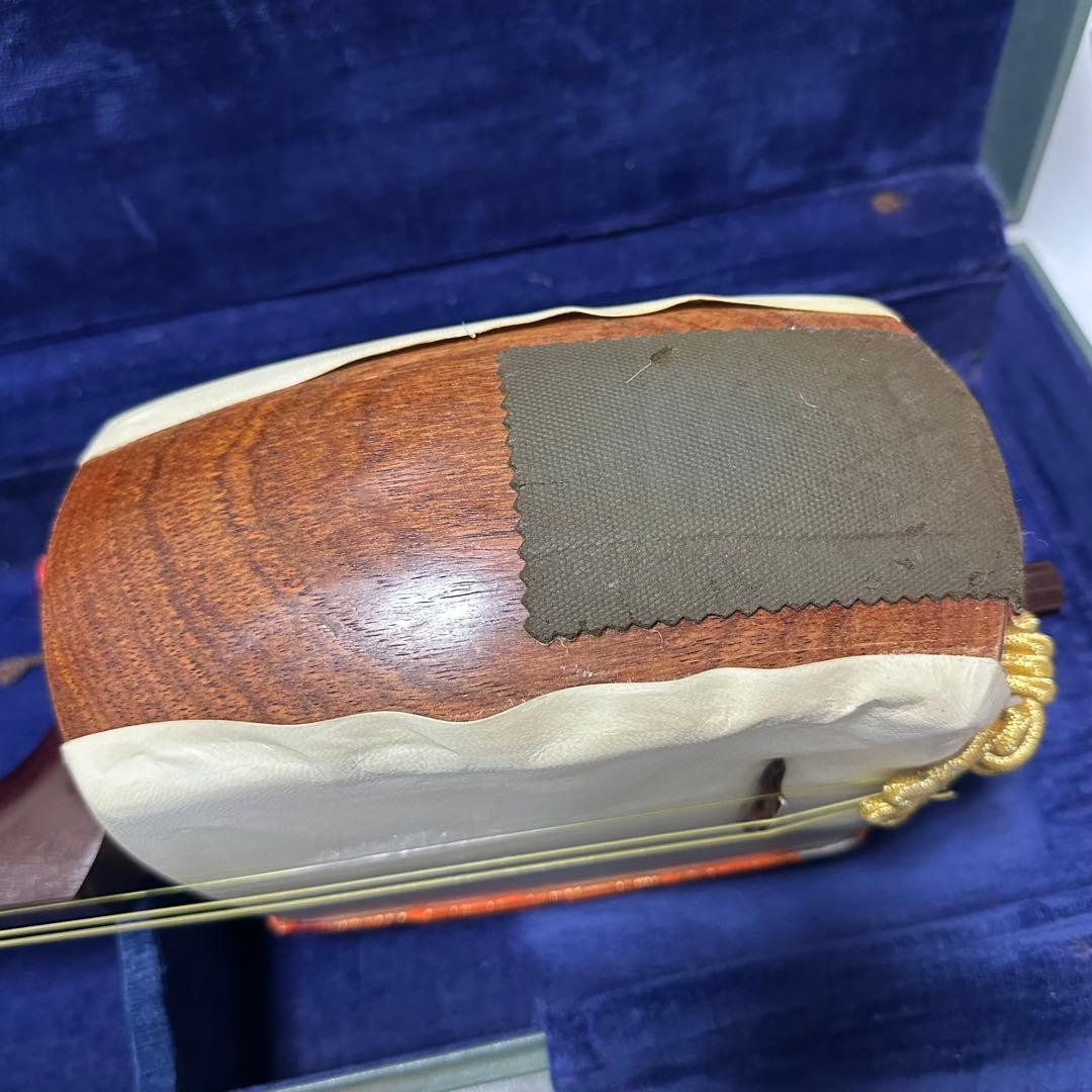 ハードケース付き　三味線　バチ2本