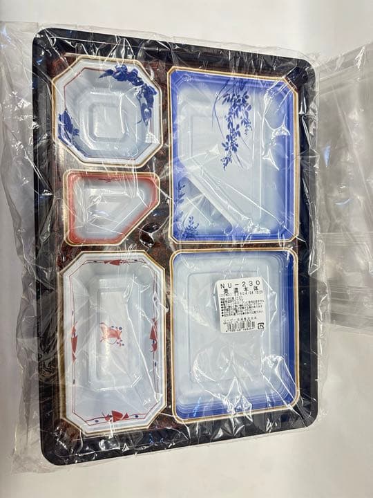 使い捨て弁当容器ＮＵ-230本体透明蓋４０枚