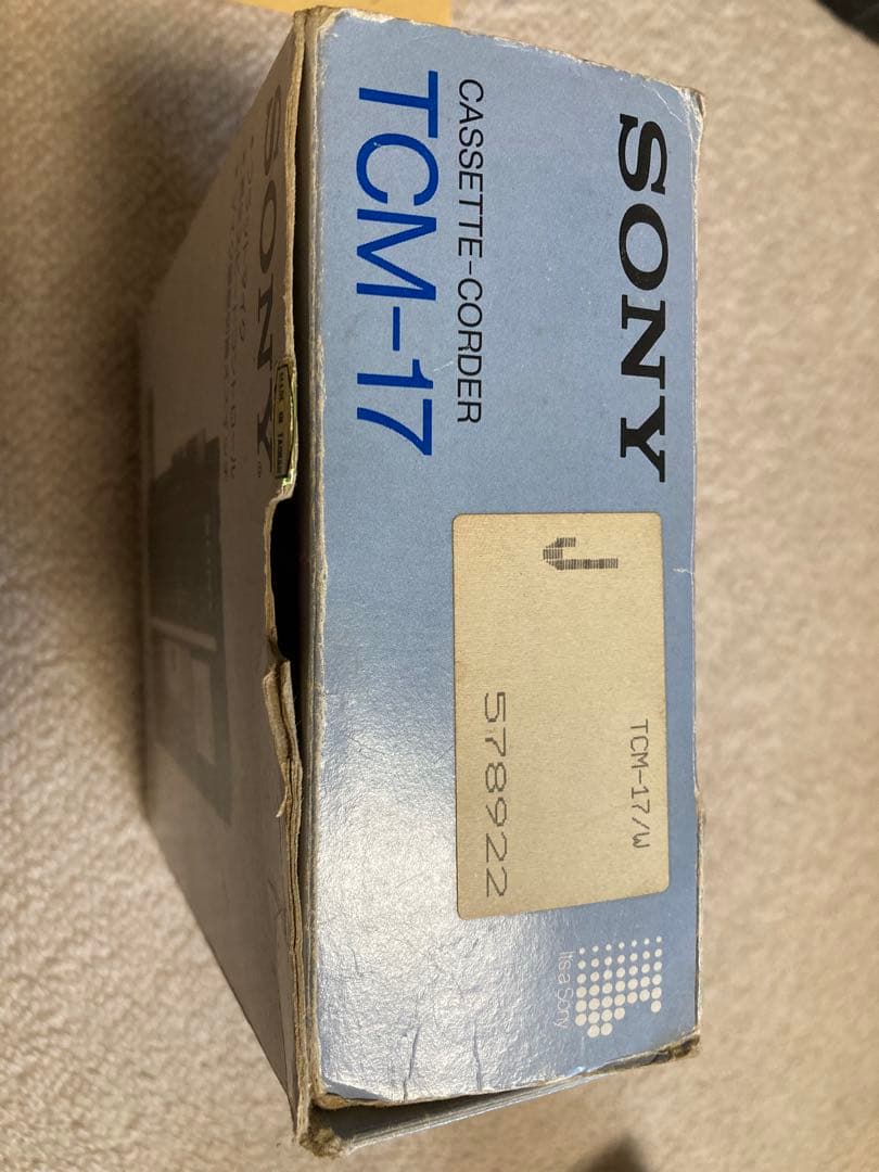 SONY TCM-17 カセットプレーヤー　超希少　動作確認済　箱付