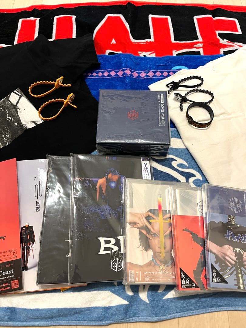 女王蜂 まとめ売り タオル CD DVD ラババン Tシャツ QB図鑑他