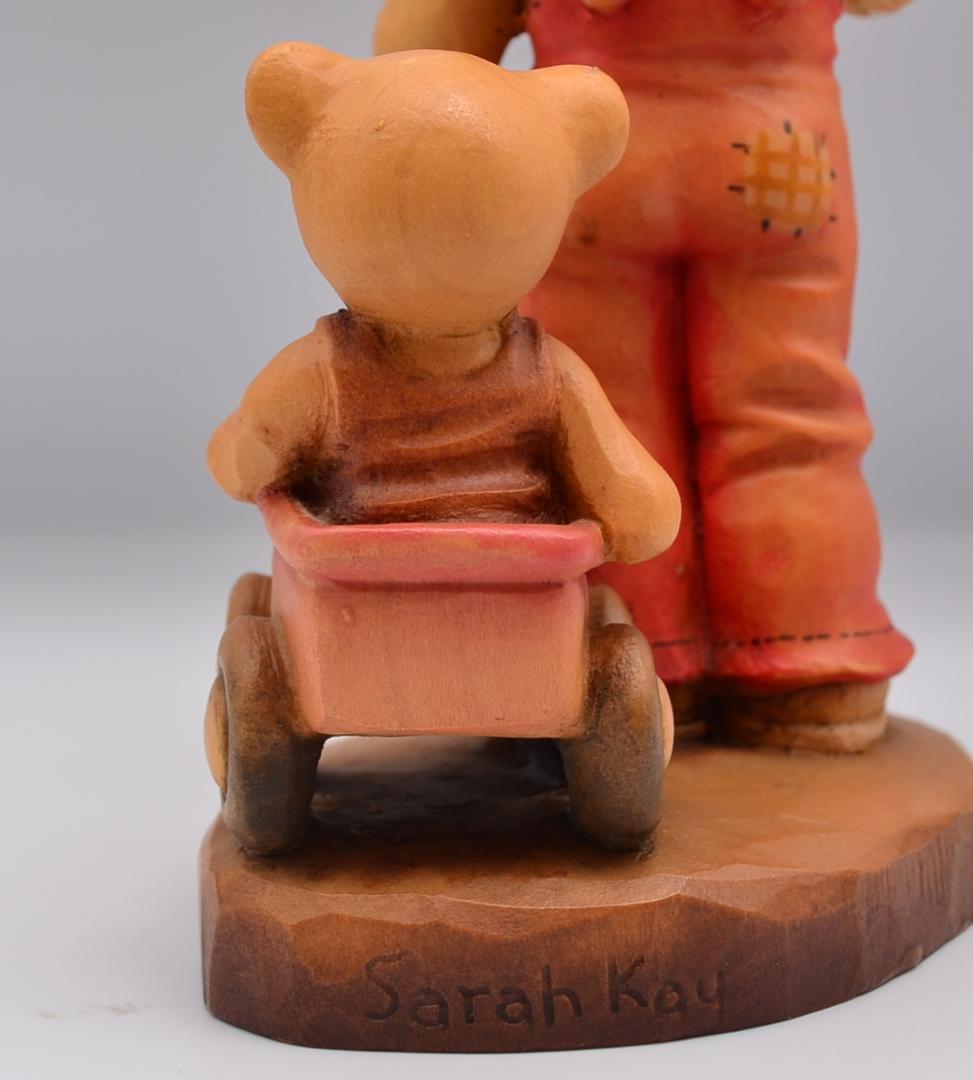 道を見つける　アンリ　ANRI　No.2　木彫り人形　イタリア　17ｃｍ　限定品