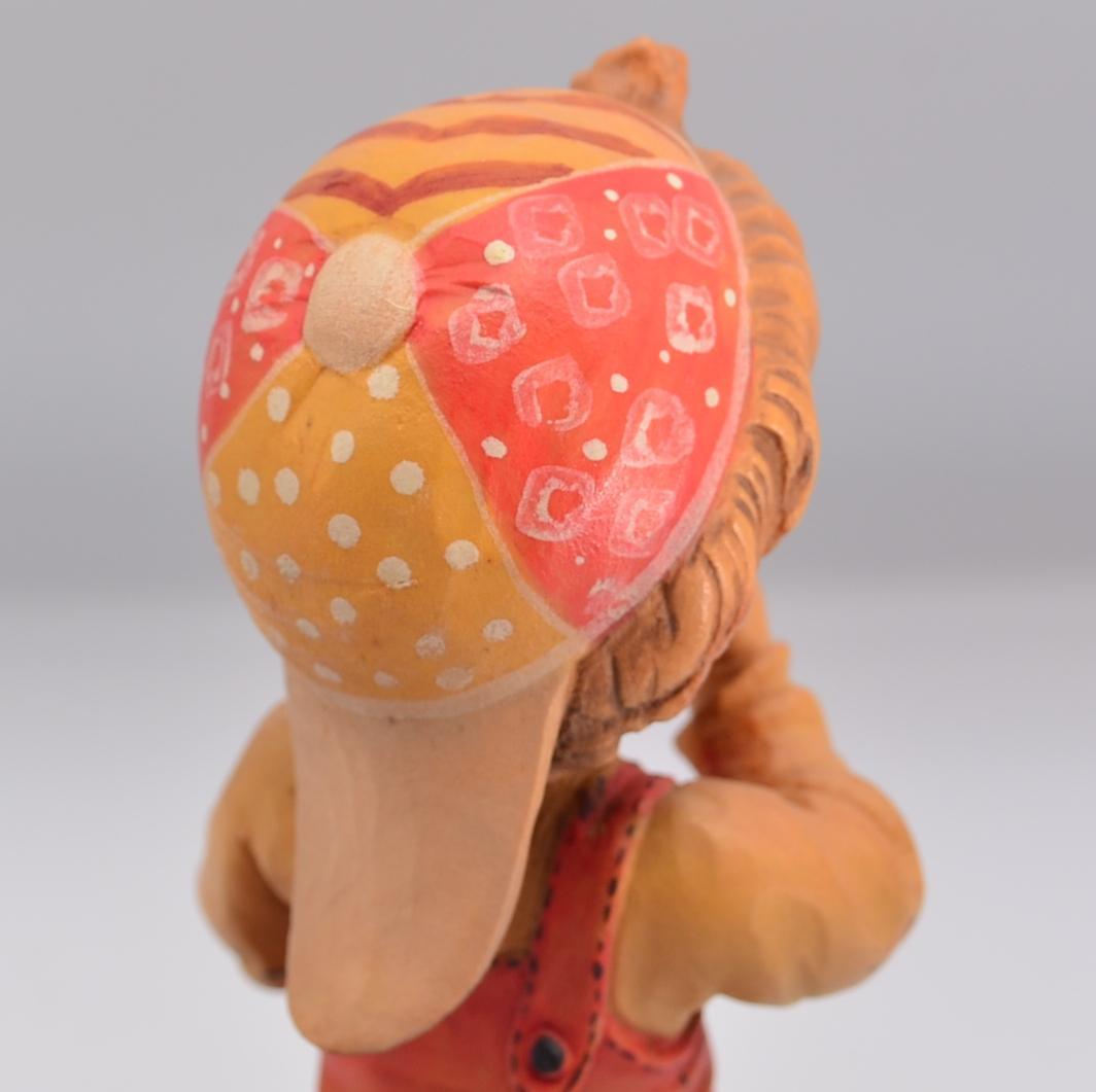 道を見つける　アンリ　ANRI　No.2　木彫り人形　イタリア　17ｃｍ　限定品