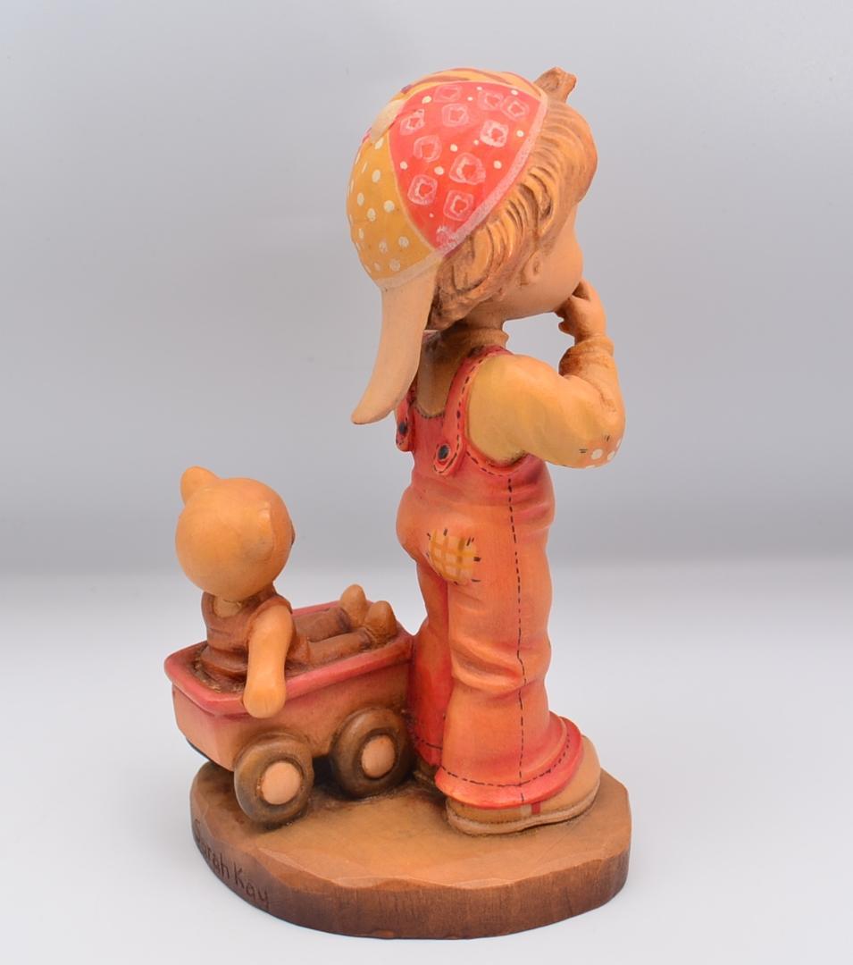 道を見つける　アンリ　ANRI　No.2　木彫り人形　イタリア　17ｃｍ　限定品