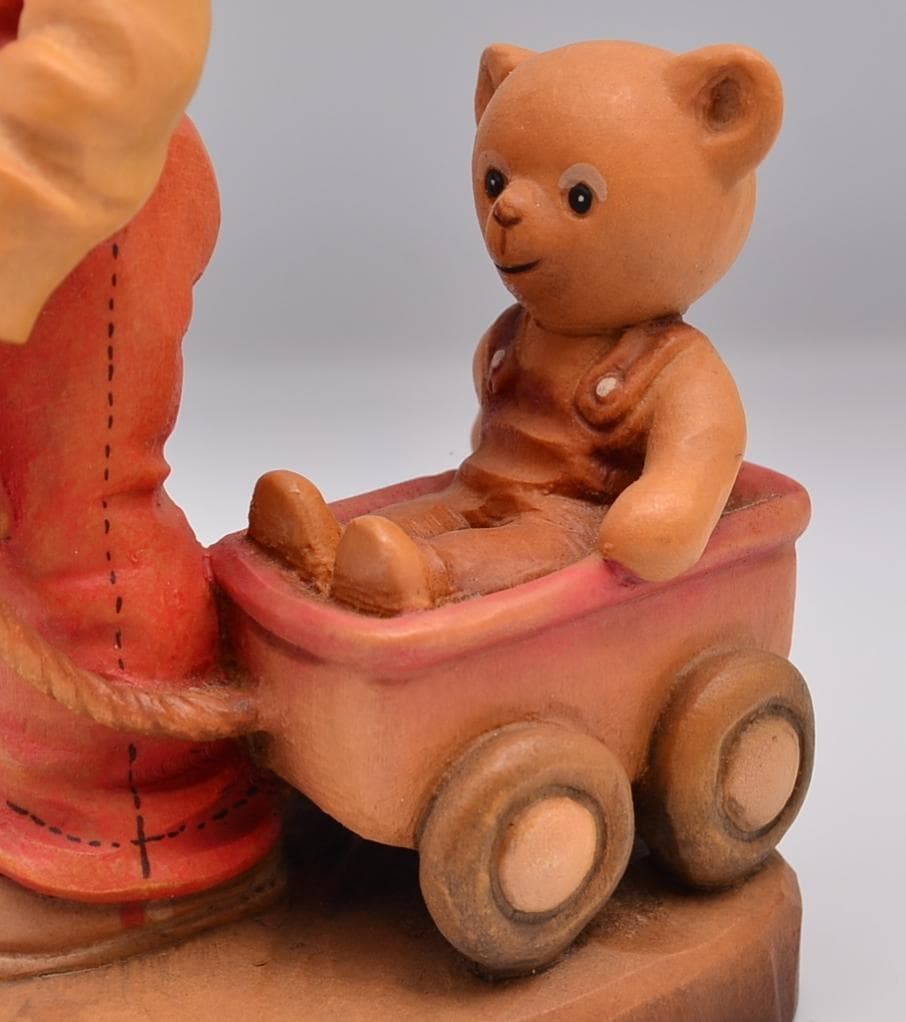 道を見つける　アンリ　ANRI　No.2　木彫り人形　イタリア　17ｃｍ　限定品