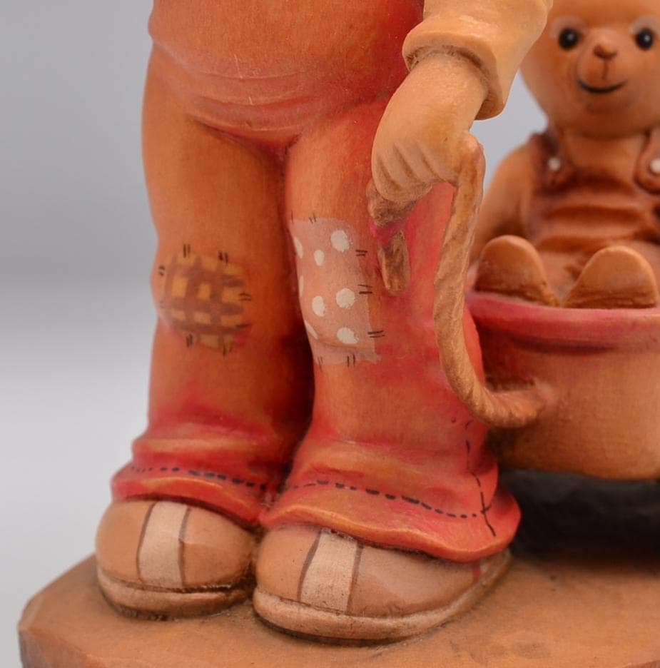 道を見つける　アンリ　ANRI　No.2　木彫り人形　イタリア　17ｃｍ　限定品