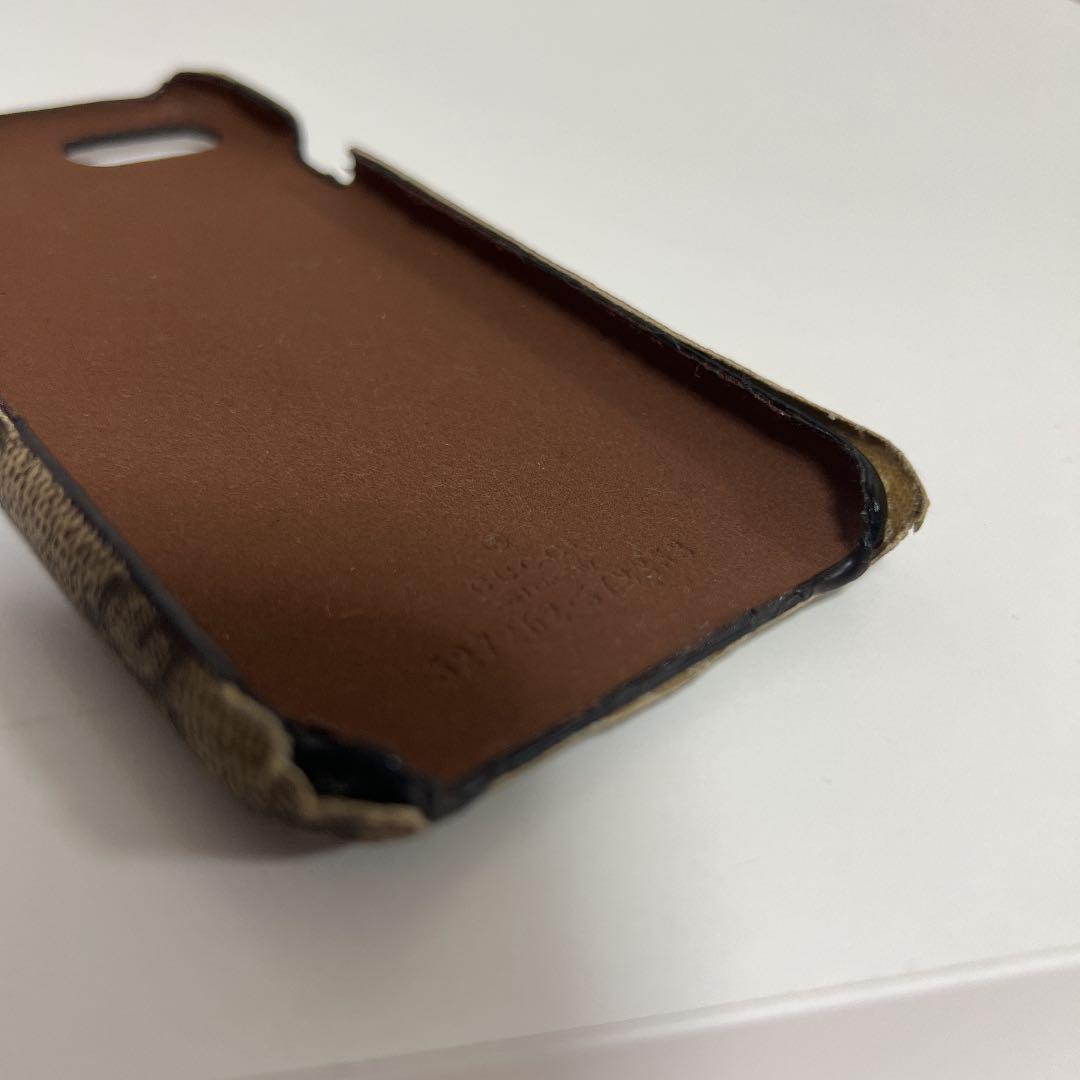 GUCCI iPhone8用 スマホケース GGスプリーム クーリエ 中古