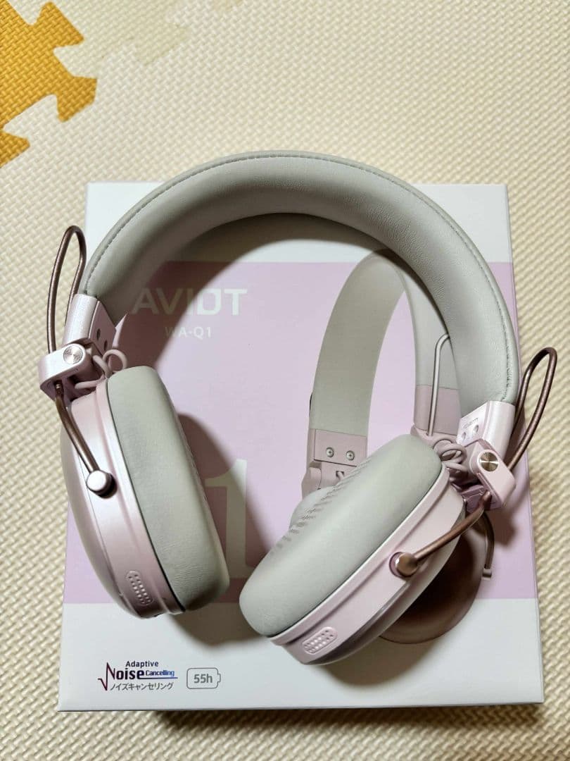 AVIOT WA-Q1 ワイヤレスヘッドホン ピンク