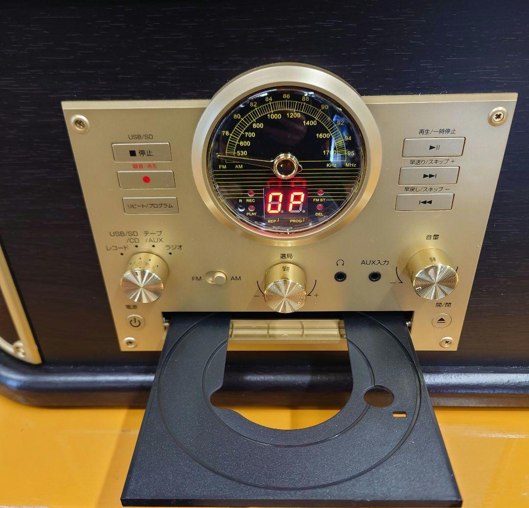 ■■【美品】YAMAZEN　MRP-M100CR マルチレコードプレーヤー