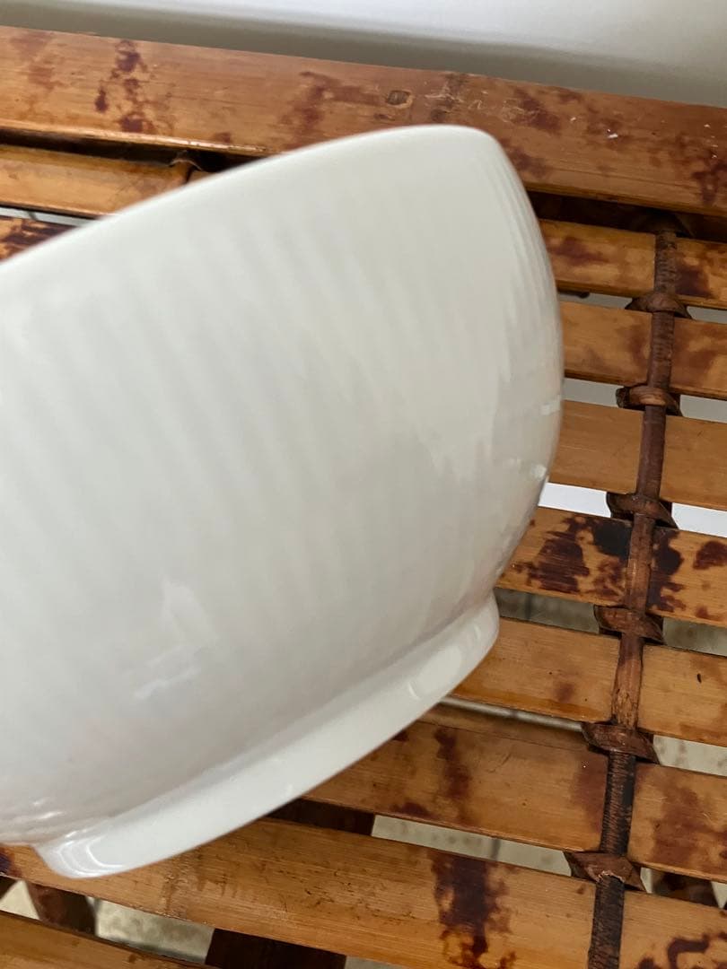 【美品】ロイヤルコペンハーゲン ホワイトフルーテッド ボウル 15cm