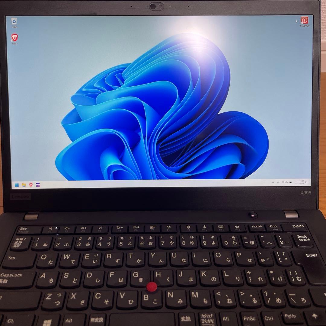 動作良好　Lenovo Thinkpad X395 ノートパソコン Ryzen5