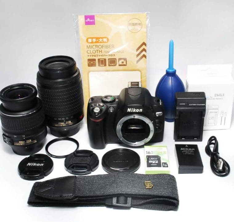 ♥初心者安心セット♥Nikon D40X♥Wレンズキット♥VR手ブレ補正