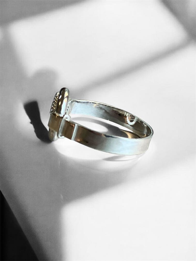 ハンドメイド　シルバーリング　14号　Charch jewelry