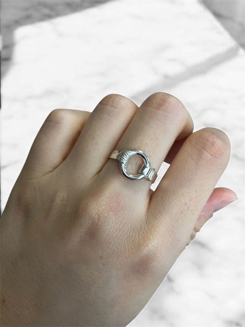 ハンドメイド　シルバーリング　14号　Charch jewelry
