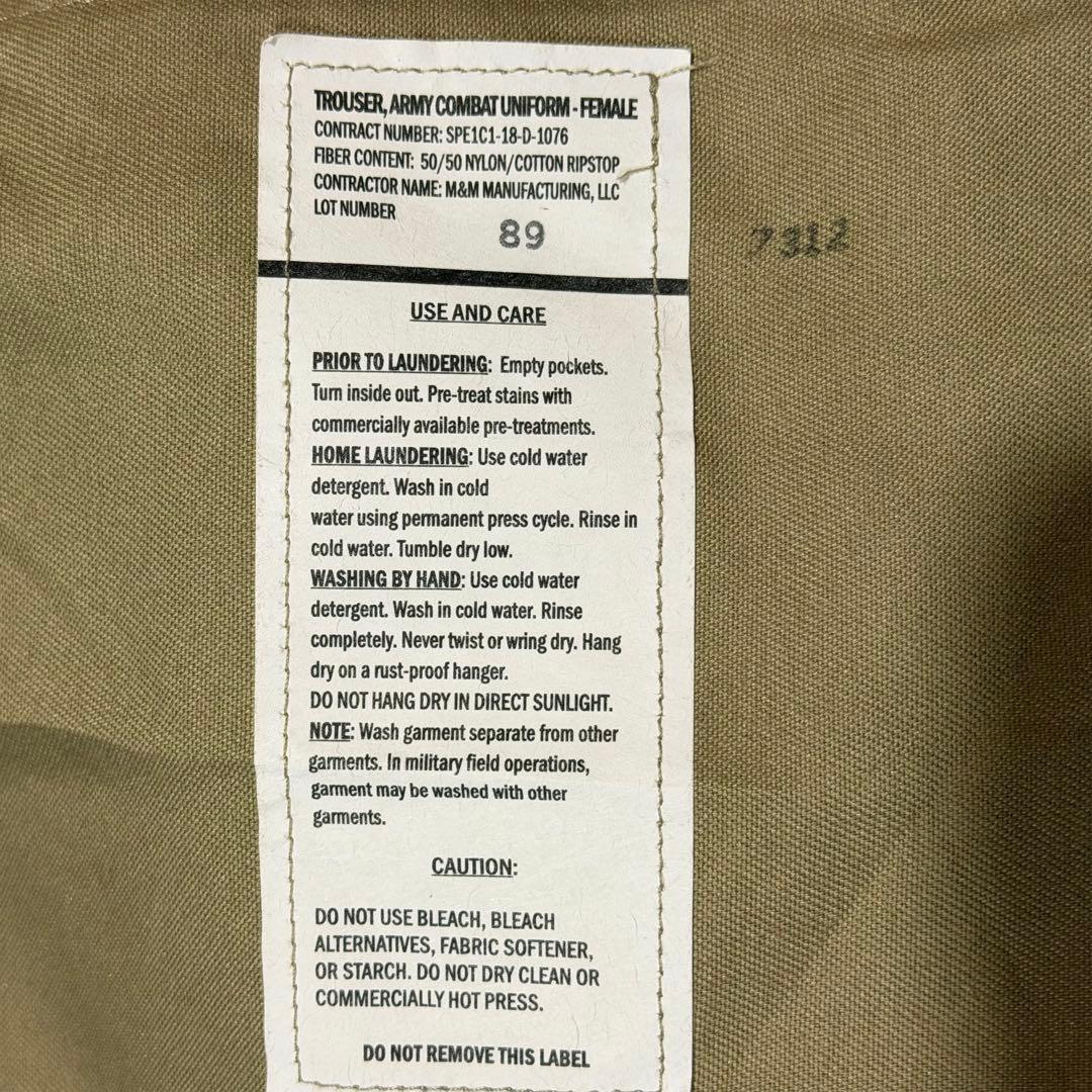 米軍実物 ACU レディース トラウザー 25-REGULAR スコーピオンW2