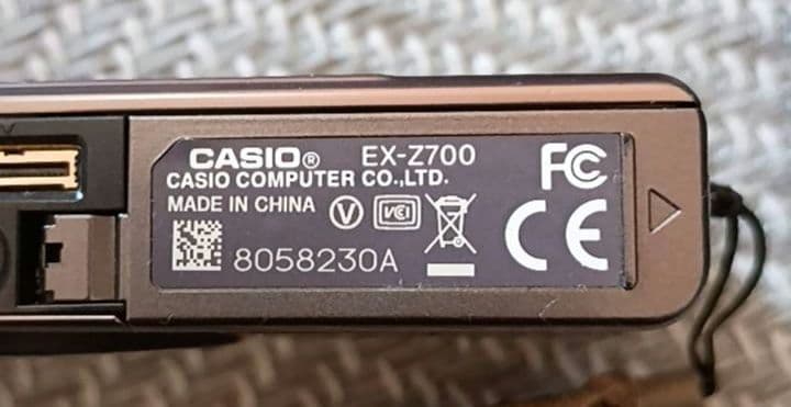 s*a様 CASIO EX-Z700 コンパクトデジタルカメラ セット　動作確認
