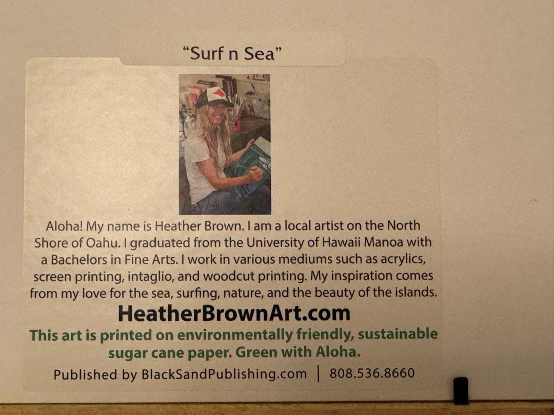 ヘザーブラウン \"Surf n Sea\"フレーム付