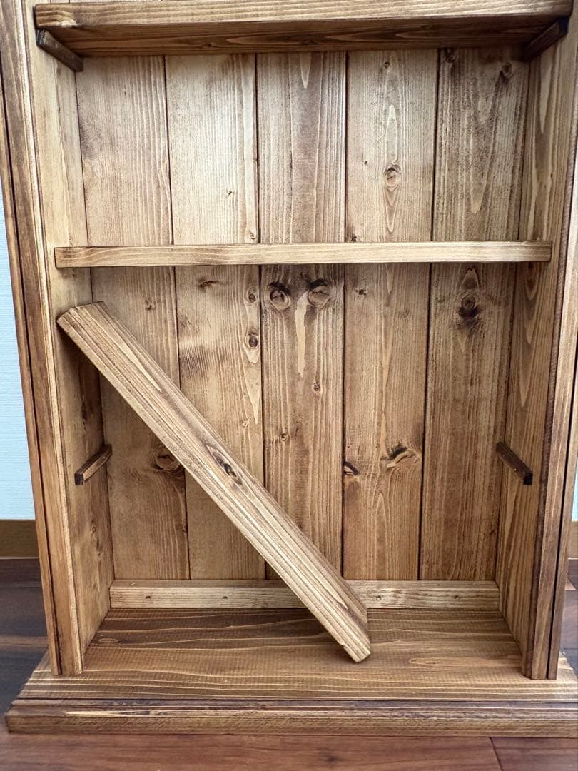 未使用　無垢材オープンシェルフ