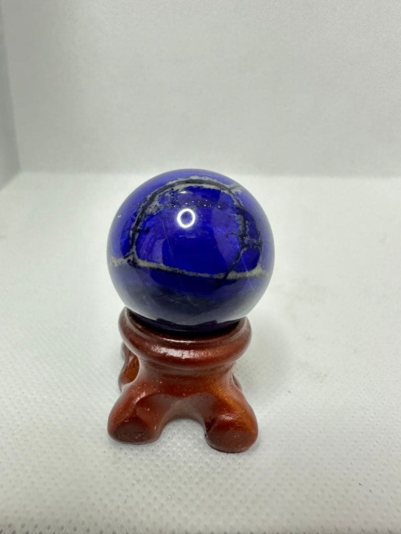 お部屋のインテリアに最適天然ラピスラズリ スフィア 約3.1cm