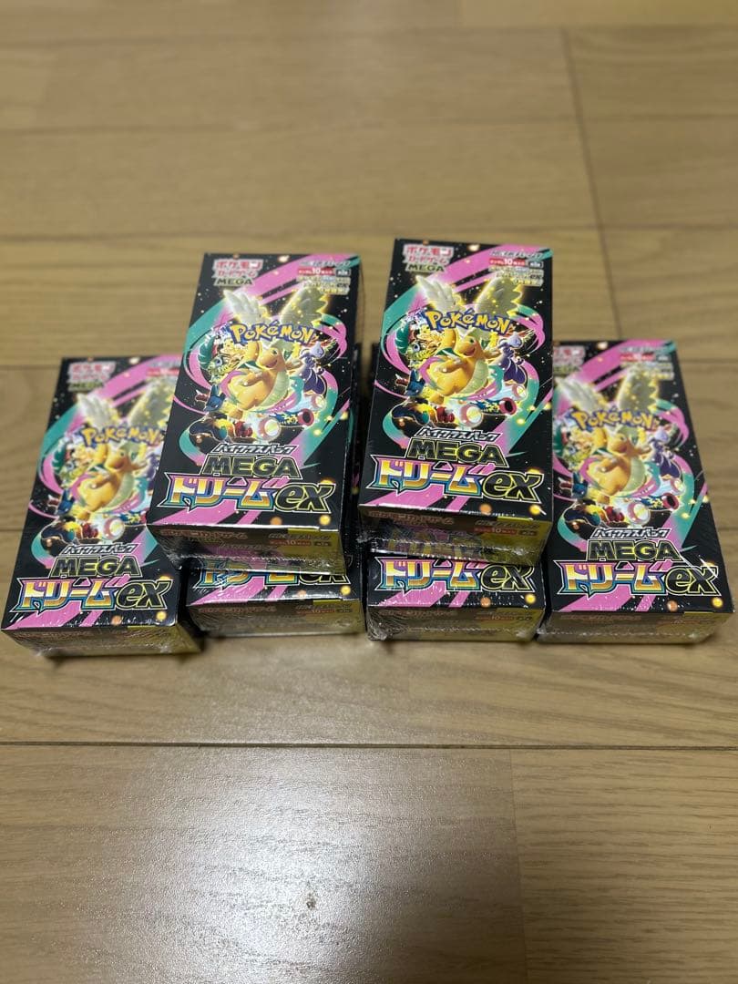 ポケモンカード　メガドリームex 6BOX　未開封　シュリンク付き