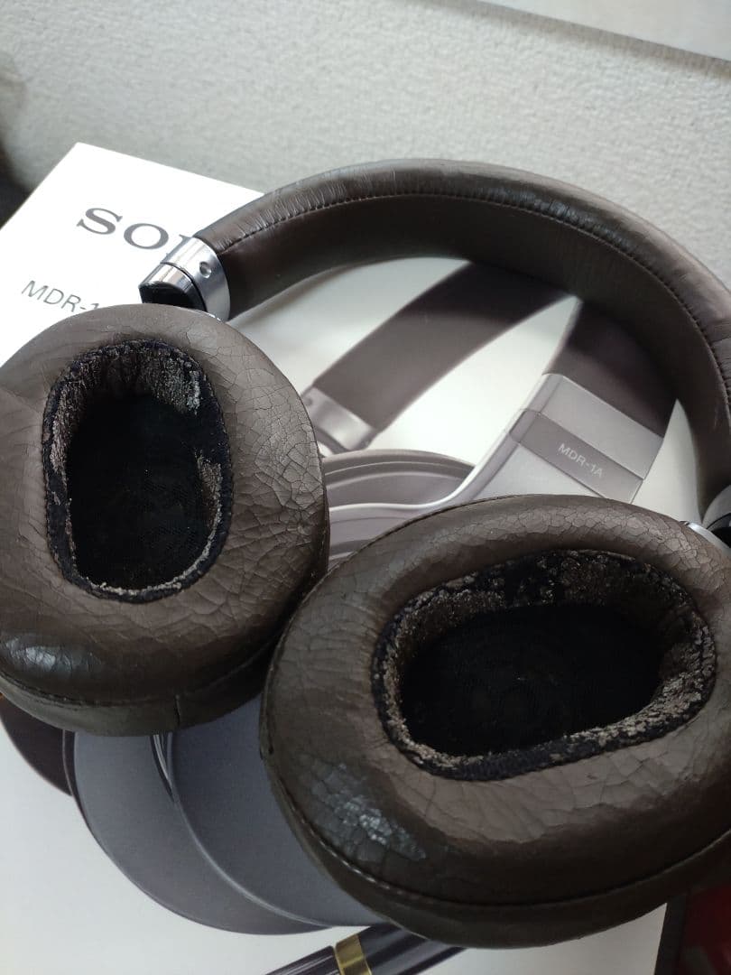 SONY MDR-1A ヘッドホン レザーイヤーパッド