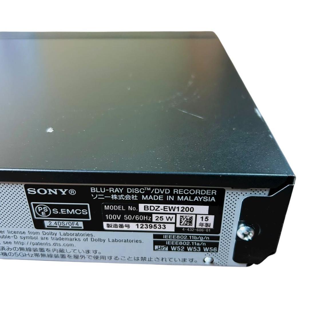 SONY 1TB 2チューナー ブルーレイレコーダー BDZ-EW1200