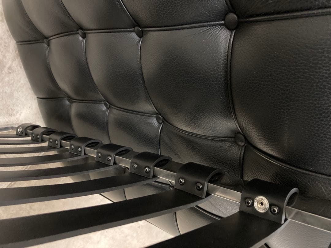 定価140万! 名作 良品 正規Knoll 黒 バルセロナ チェア　オットマン