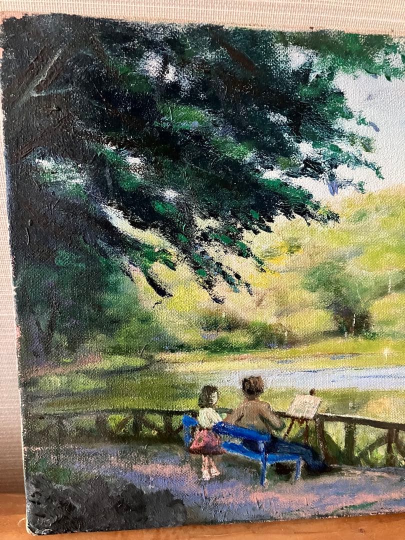 山下清 油絵 風景画　模写