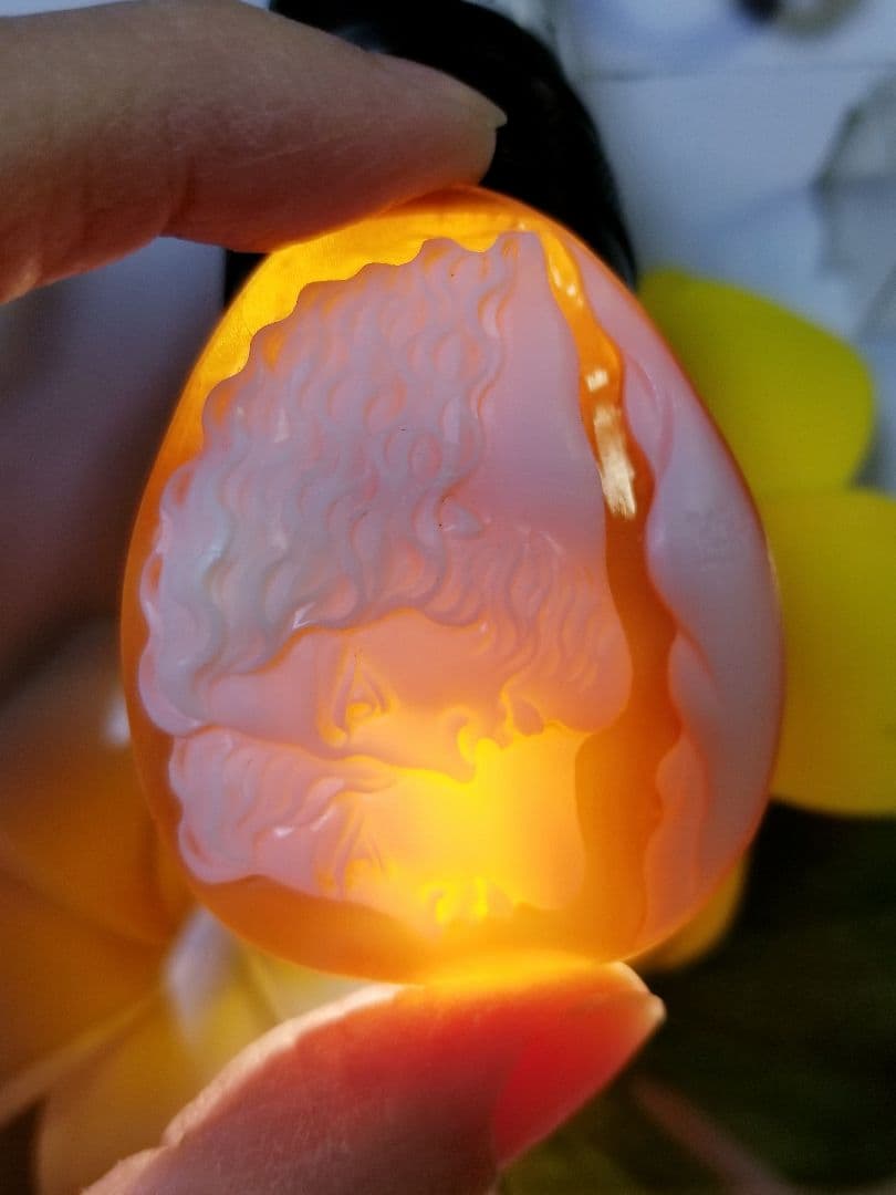 KS-210 【カルロ・パルラーティ作】天然シェルカメオルース