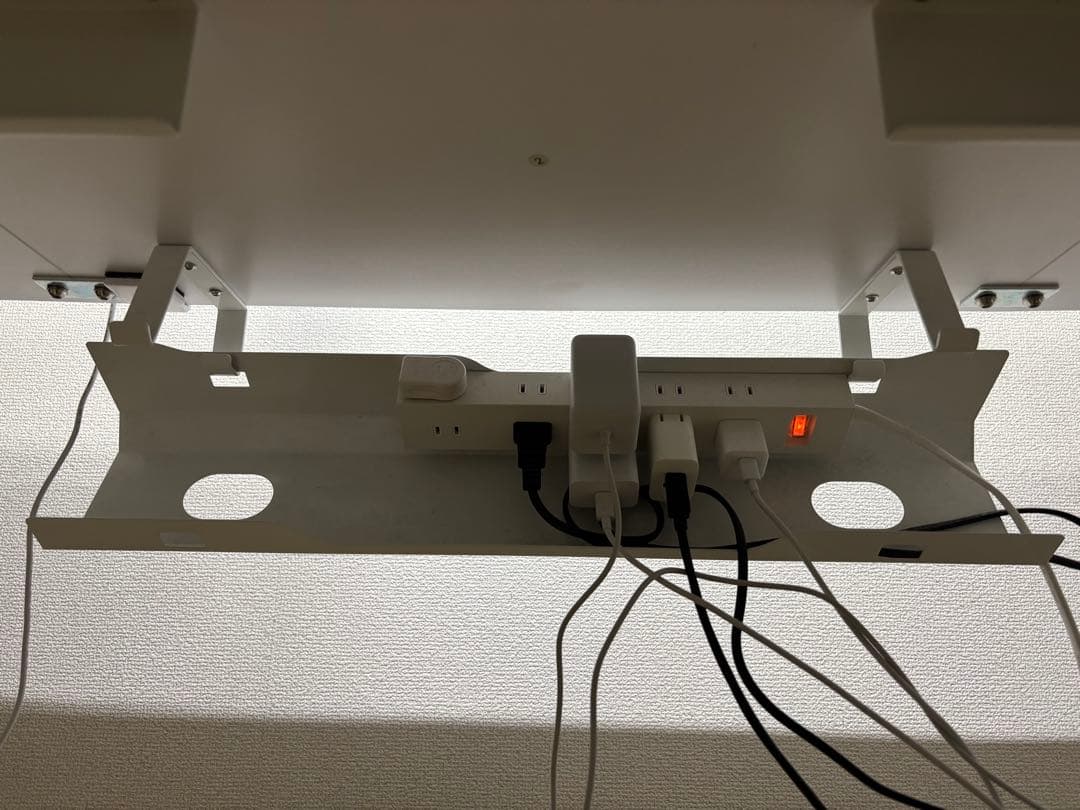 Alebert 電動昇降デスク ホワイト140×70×72~116 おまけ付き