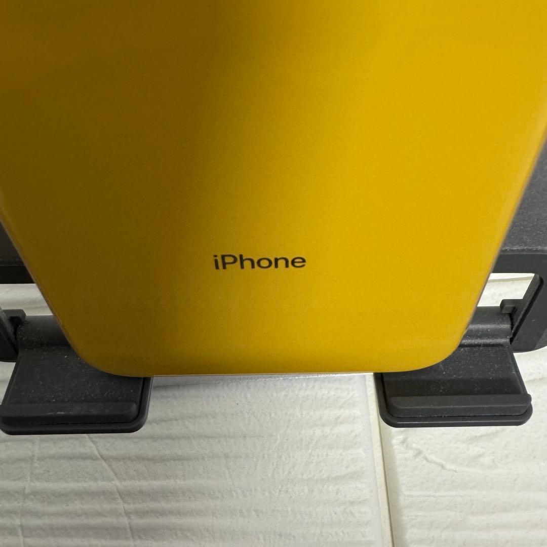 値下げ【備品付き】iPhoneXR 64GB イエロー 本体SIMロック無し