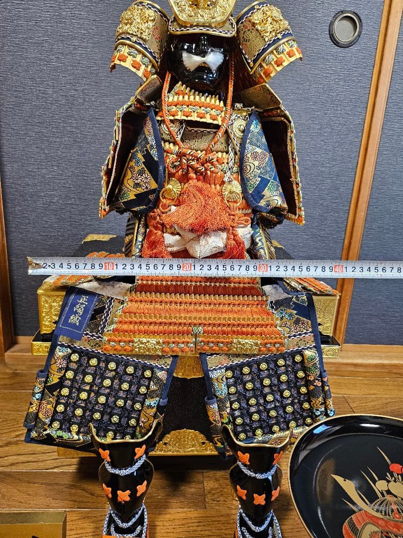 《新春セール》京甲冑 平安将弦 伝統的な武士の甲冑 収納箱付き