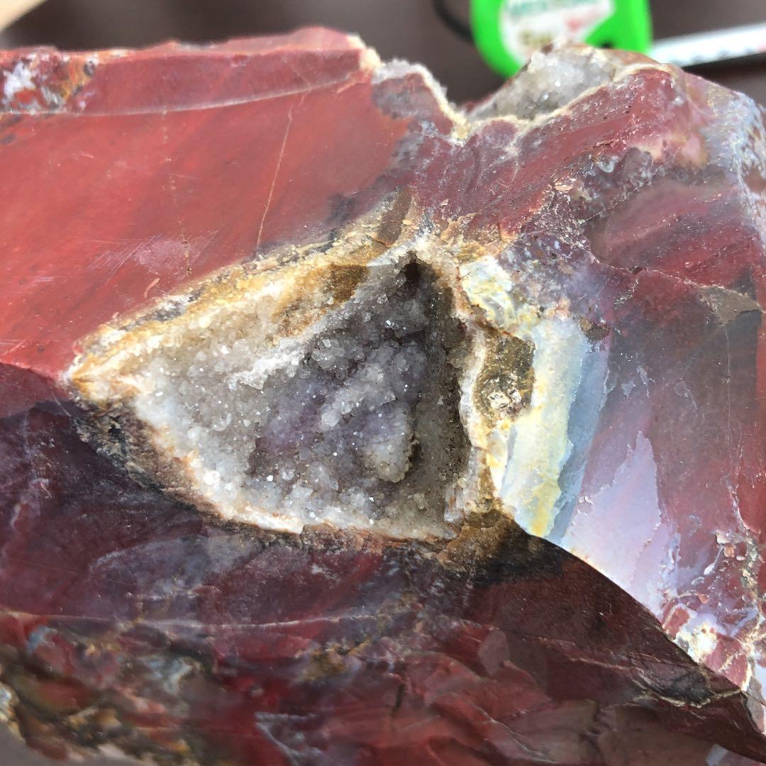 v*x様 水晶　石　赤　赤玉　赤玉石　クラスター