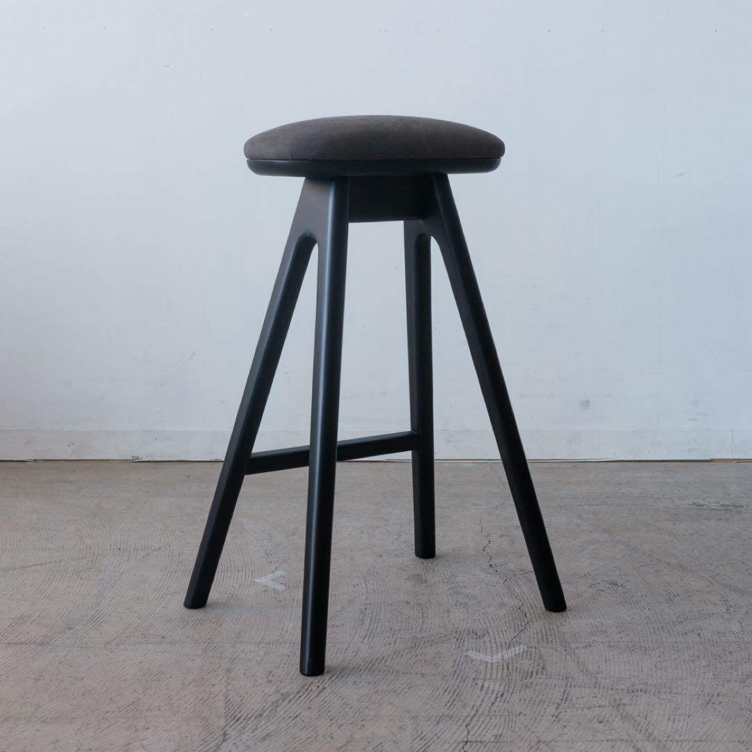 キッチンスツール BK H630 ハイスツール 63cm ブラック