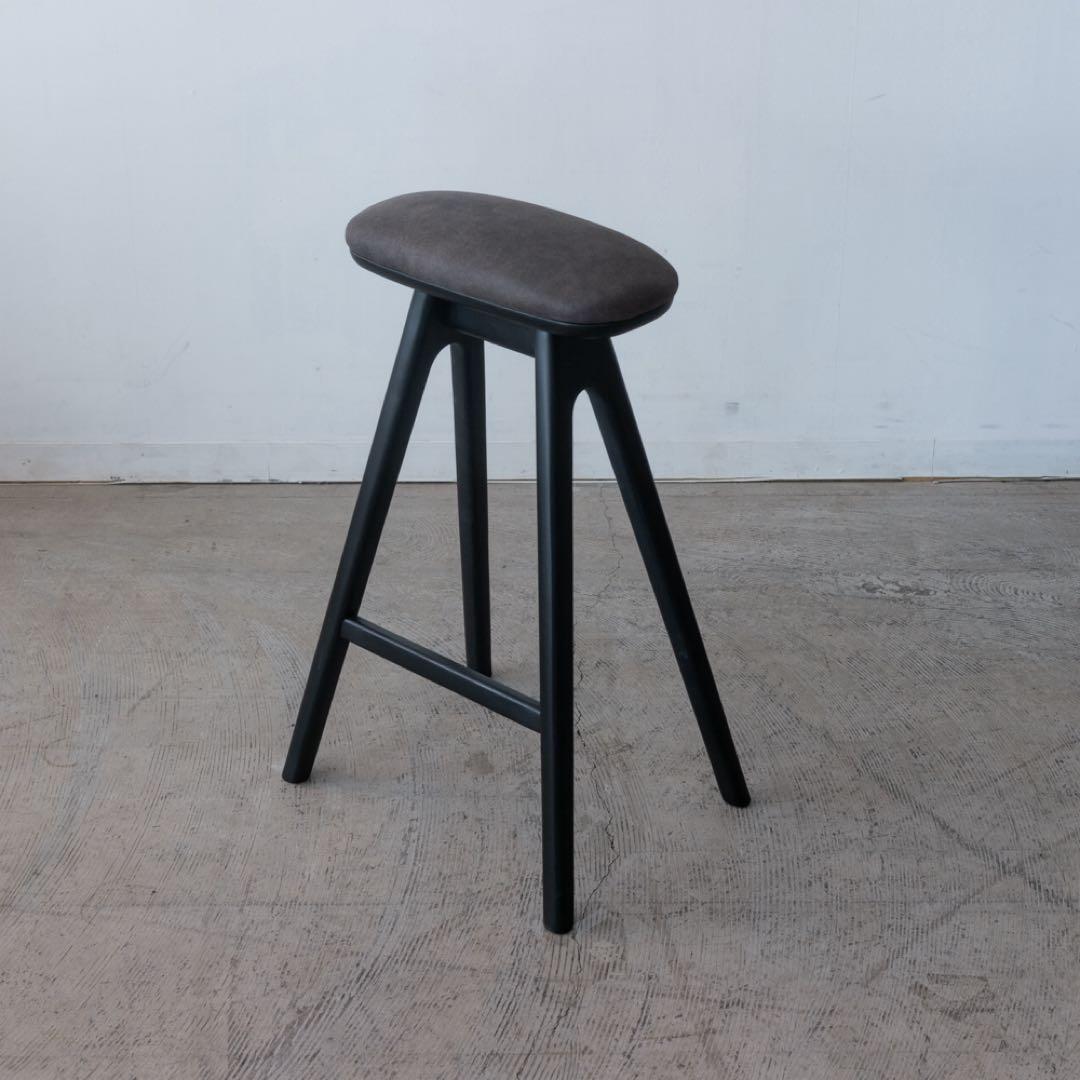 キッチンスツール BK H630 ハイスツール 63cm ブラック