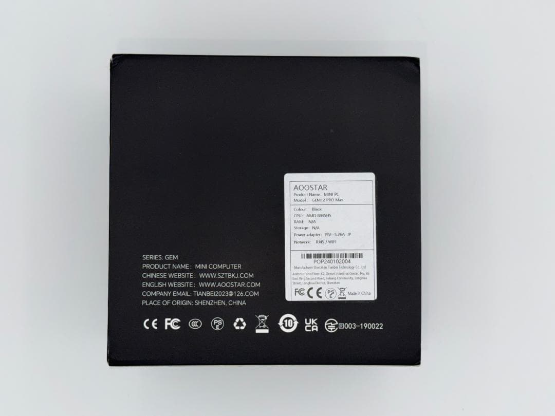 GEM12 Pro Max 8845HS ミニPC 32GB/1TB