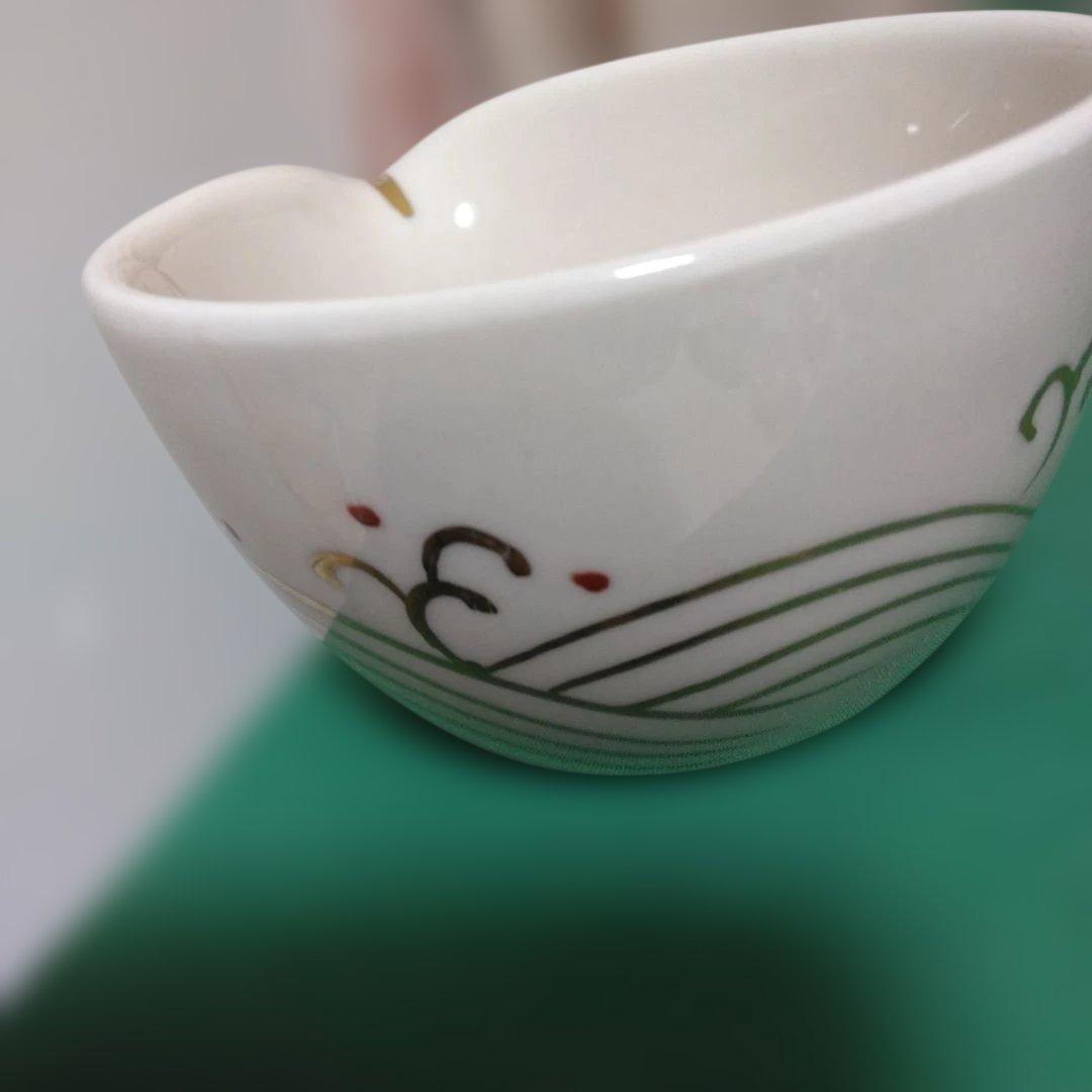 レトロ白地に手描き金色模様の注ぎ口付葛餡器 15個セット〔5個セットから可能］