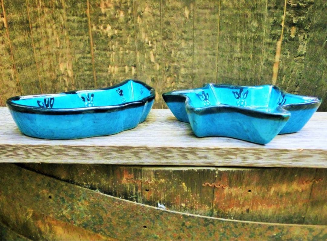 ☆新品☆【トルコ】陶器 大皿1枚&小鉢7枚　パーティ 取り皿 ハンドメイド