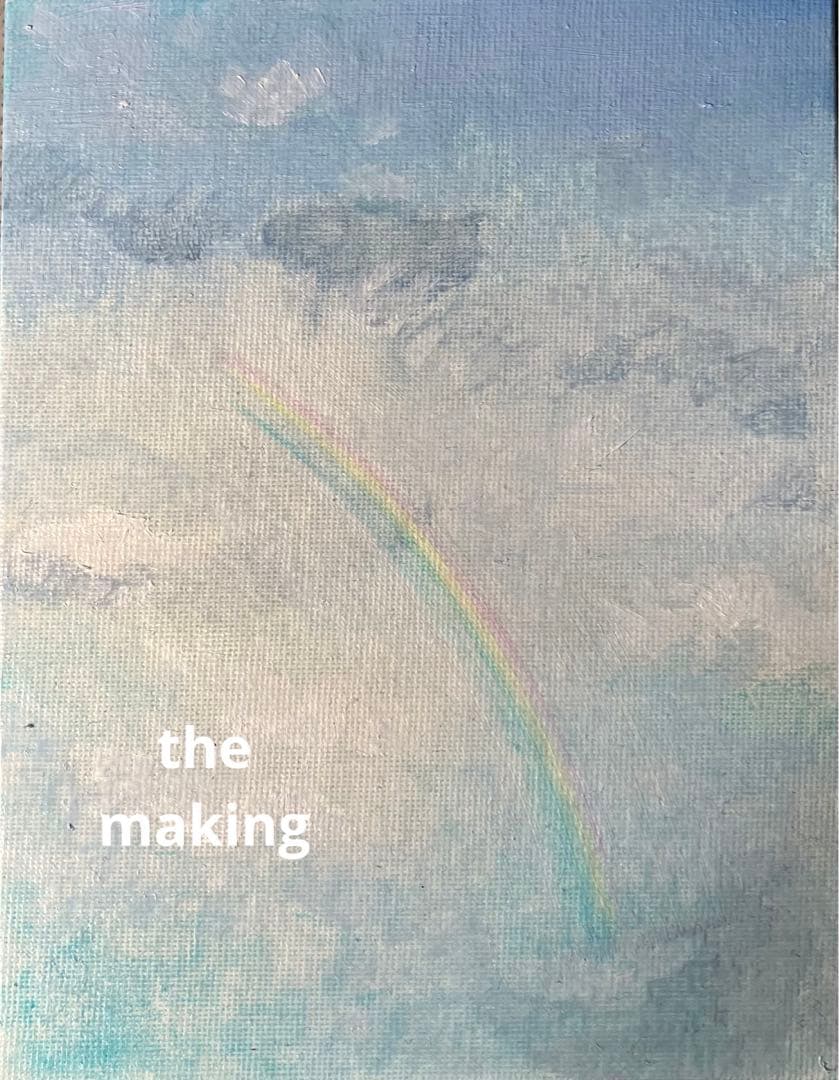 油彩画　空　rainbow 原画