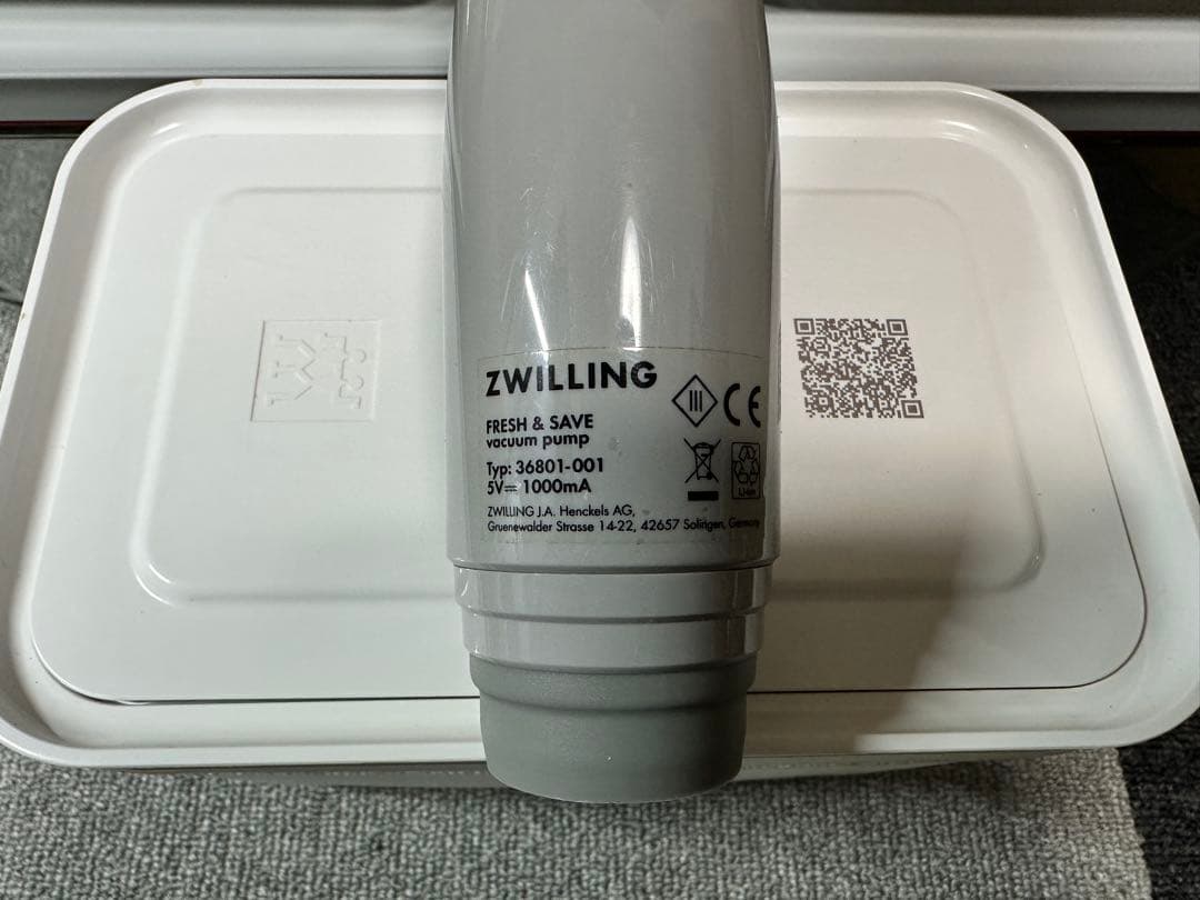 ZWILLING ツヴィリング 真空保存ポンプ＆コンテナ5個セット