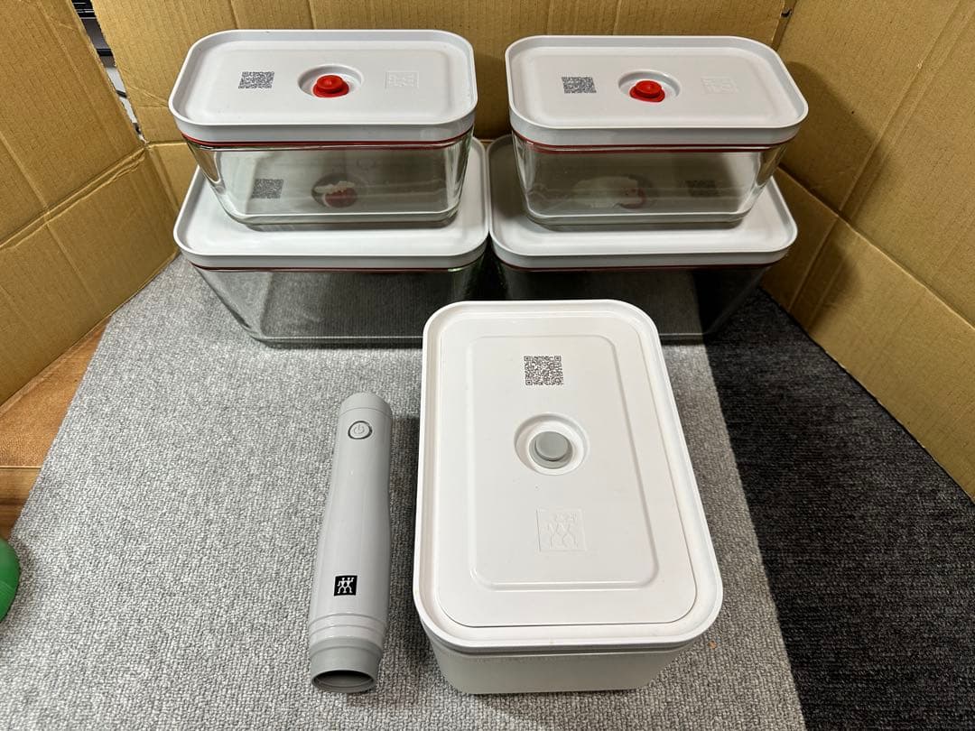 ZWILLING ツヴィリング 真空保存ポンプ＆コンテナ5個セット