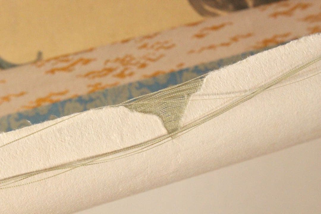 No4490 掛軸　在銘　福寿山人　花鳥画賛　着色紙本　中国画　墨彩　送料無料