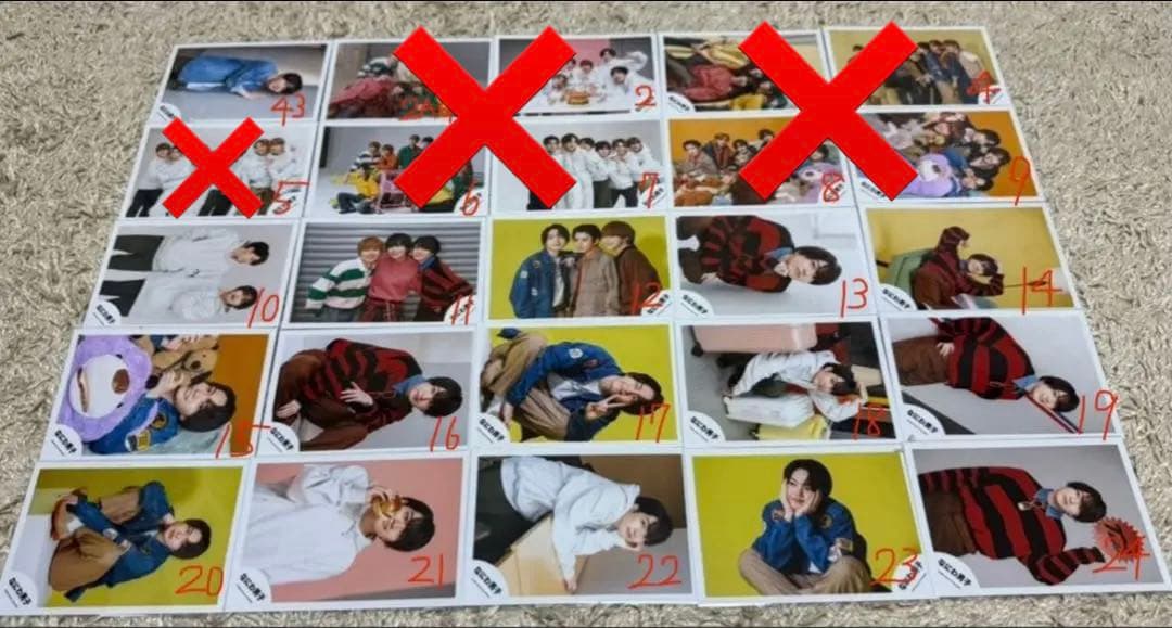 【バラ売り希望値段提示可、定価以下】なにわ男子 公式写真 まとめ売り 179枚