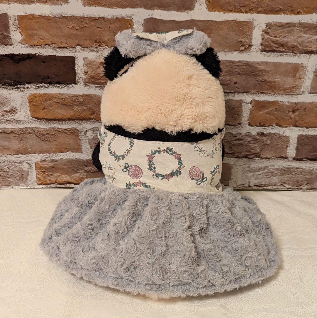 シャンシャン様♡のにさいシャンちゃん♡ローズボアプレミアムXmasワンピース