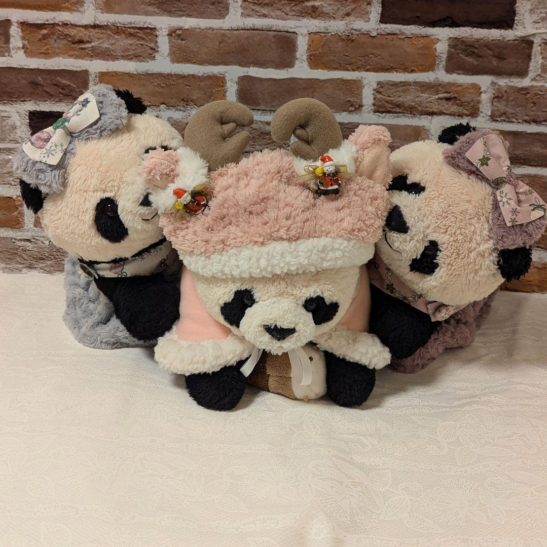 シャンシャン様♡のにさいシャンちゃん♡ローズボアプレミアムXmasワンピース