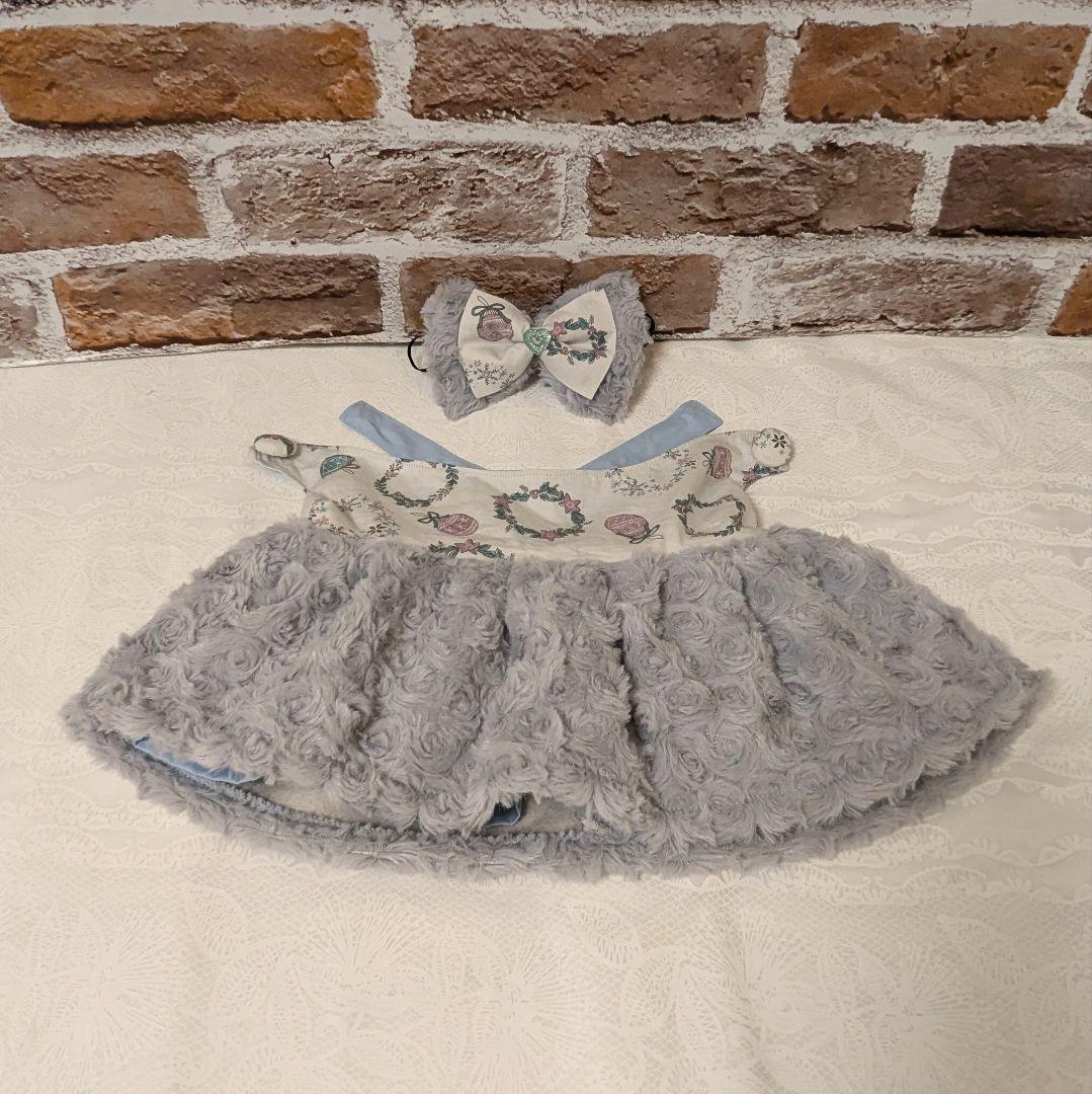 シャンシャン様♡のにさいシャンちゃん♡ローズボアプレミアムXmasワンピース